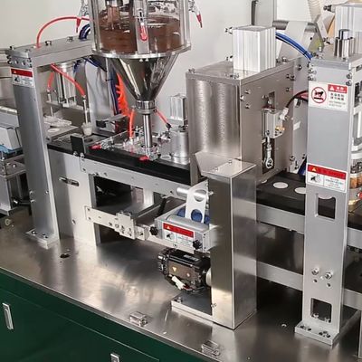 0.6Mpa Давление воздуха Машина для заполнения кофе капсулы с вращающейся рукой